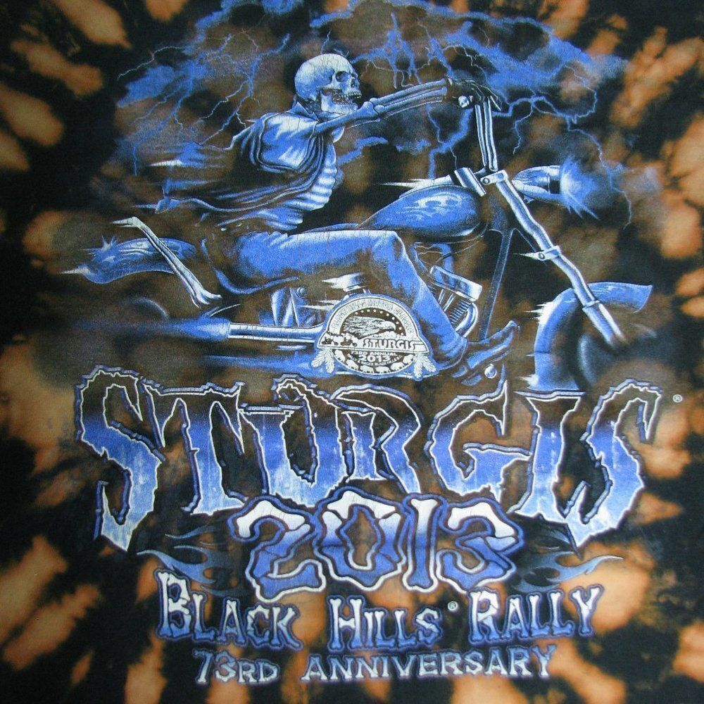 Sturgis Black Hills Rally 2013 Tie-Dye T-Shirt